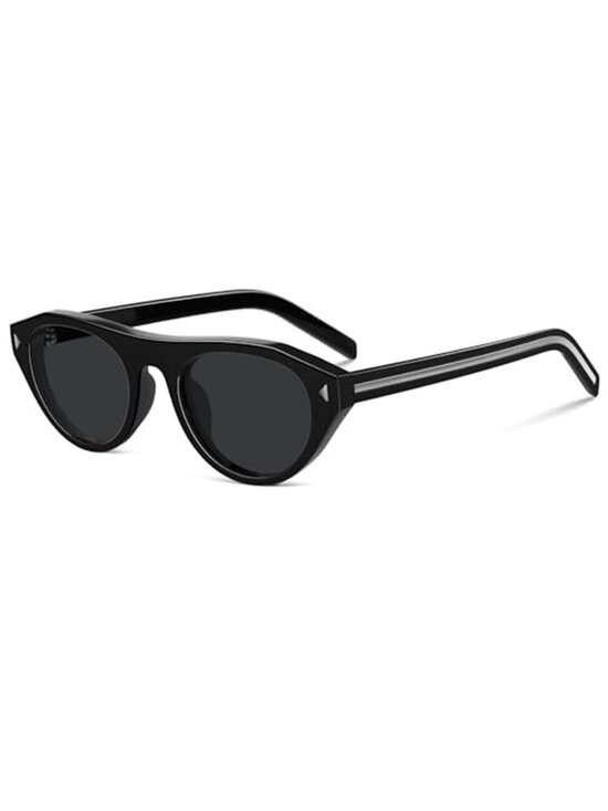 Women\'s Retro Oval Sunglasses Small Narrow 90s Vintage Round Shades UV400 main image 4